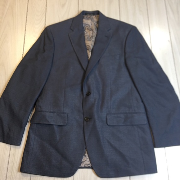 Lauren Ralph Lauren Two-Button Blazer Sport Coat 40RGray bluish